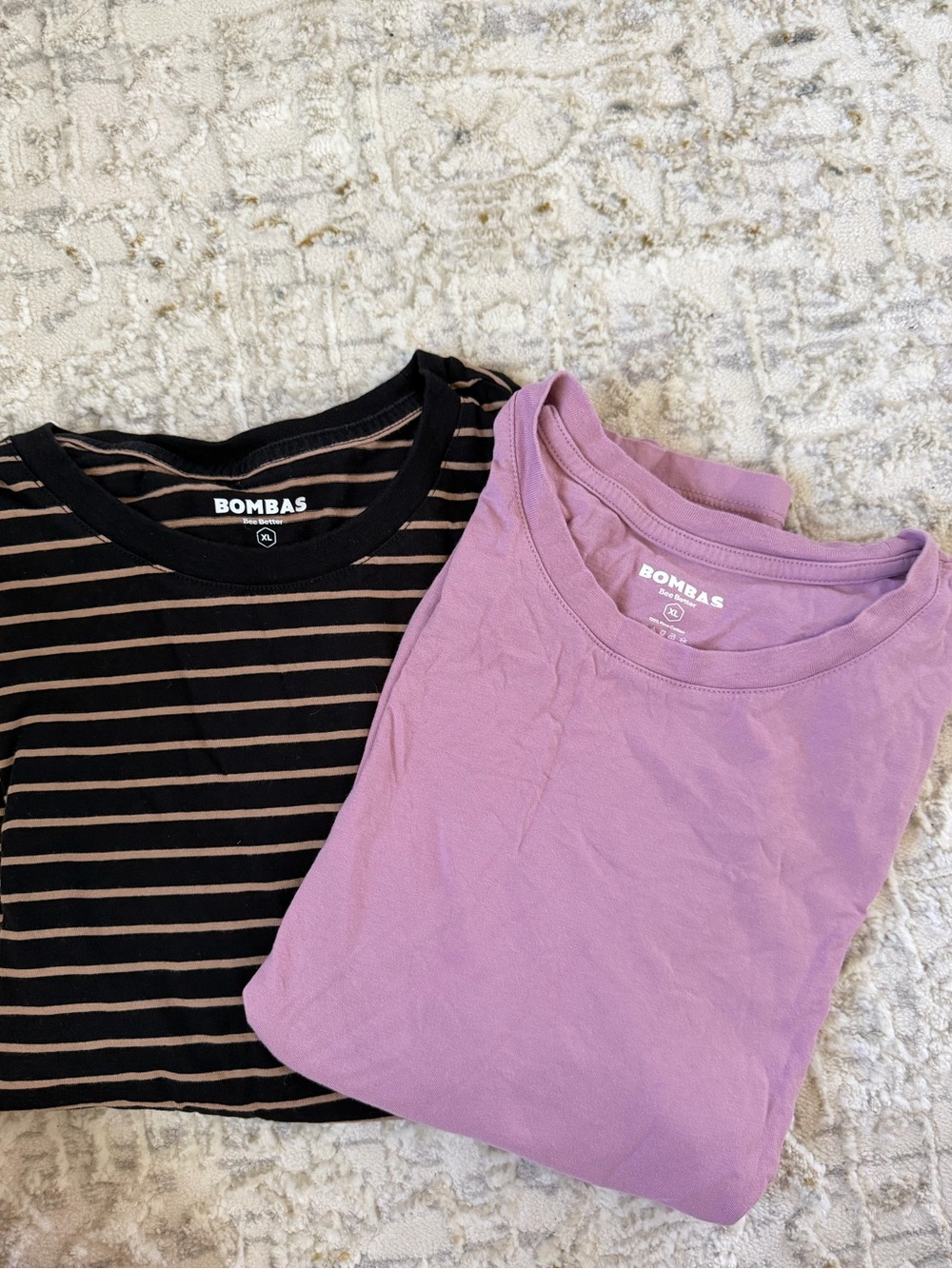 Lot of 2 Bombas T-shirts XL Pima Cotton Casual Minimalist Everyday